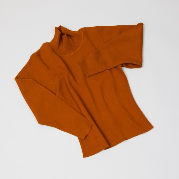 NWT ALC Spice Brown Wide Sleeve Turtleneck - Picture 6 of 10
